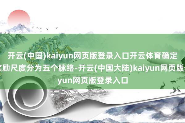 开云(中国)kaiyun网页版登录入口开云体育确定将举报奖励尺度分为五个脉络-开云(中国大陆)kaiyun网页版登录入口