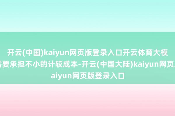 开云(中国)kaiyun网页版登录入口开云体育大模子厂商还需要承担不小的计较成本-开云(中国大陆)kaiyun网页版登录入口